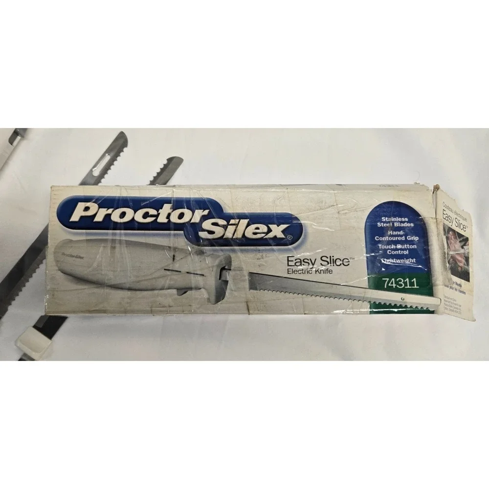 Proctor Silex 74311 Easy Slice Electric Knife - White